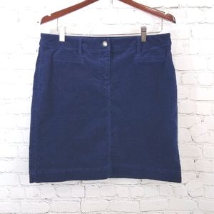 3/$15 Talbots petites navy corduroy skirt